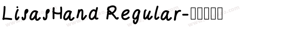 LisasHand Regular字体转换